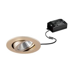BRUMBERG Foco empotrable LED Tirrel-R, encendido/apagado, oro claro