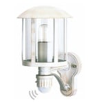 Charming Genefe outdoor wall light in white-gold