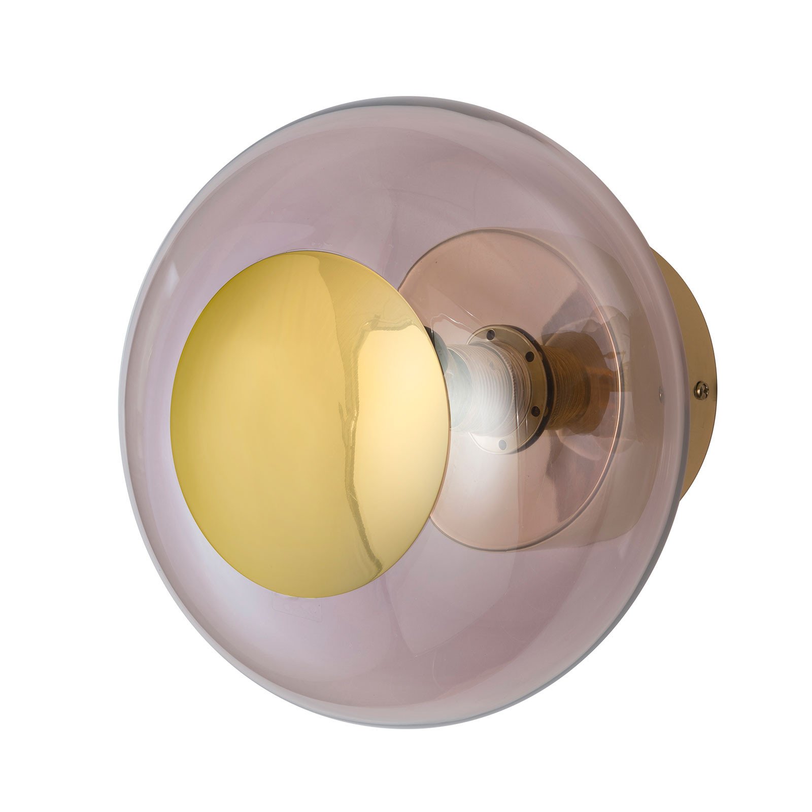 EBB & FLOW Horizon soclu auriu/maro-rosé Ø 21 cm