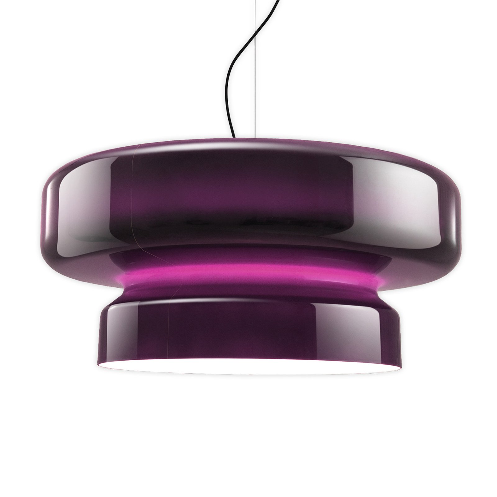 MARSET Boémia Candeeiro suspenso LED, triac, violeta