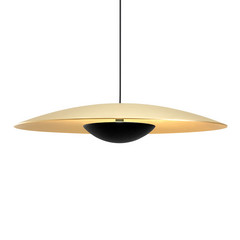 MARSET Ginger lampa wisząca LED, Triac Ø42cm mosiądz