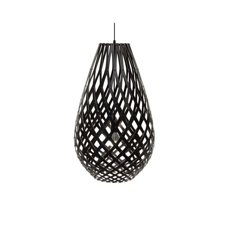 david trubridge Koura pendellampa 100 cm, svart från david trubridge