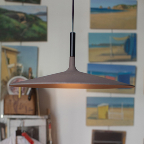 Foscarini Aplomb Large LED-hengelampe, grå