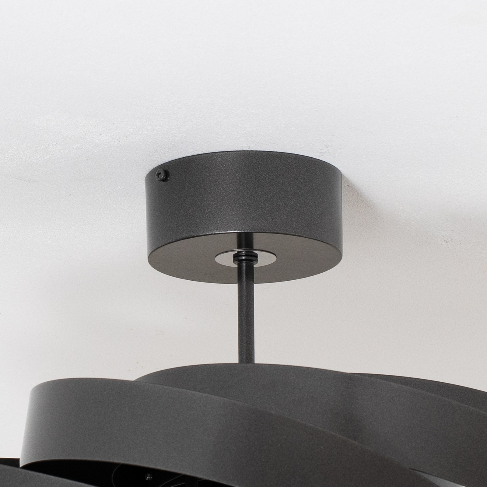 Plafonnier Vento, anthracite, Ø 50 cm