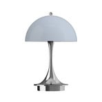 Panthella 160 Přenosné Stolní Lampa V3 Chrom Opál Grey - Louis Poulsen