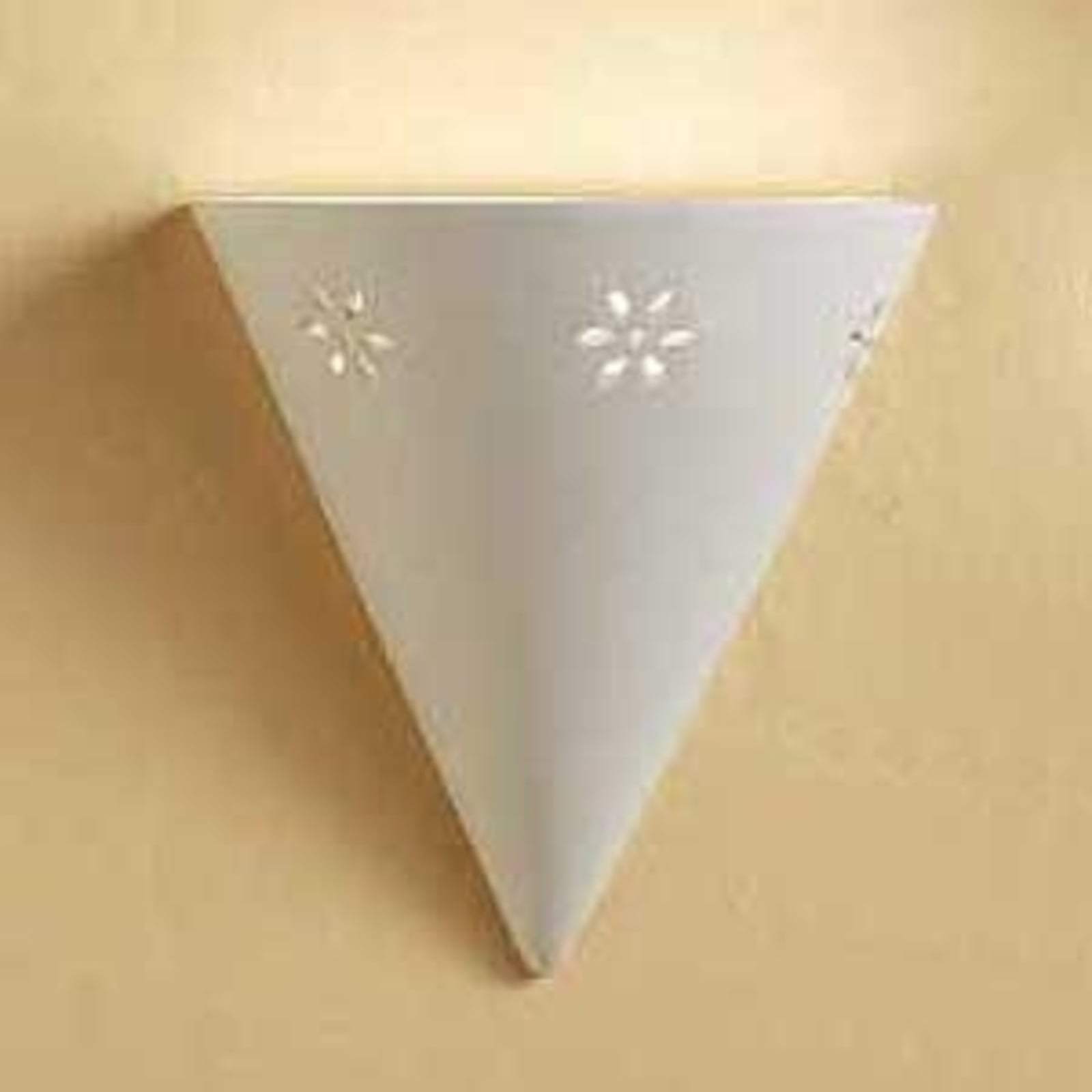 Ceramiche Elegant Cono wall light in white ceramic, for Living / Dining Room, ceramic, E27, 100 W, energy efficiency: A++, H: 25 cm