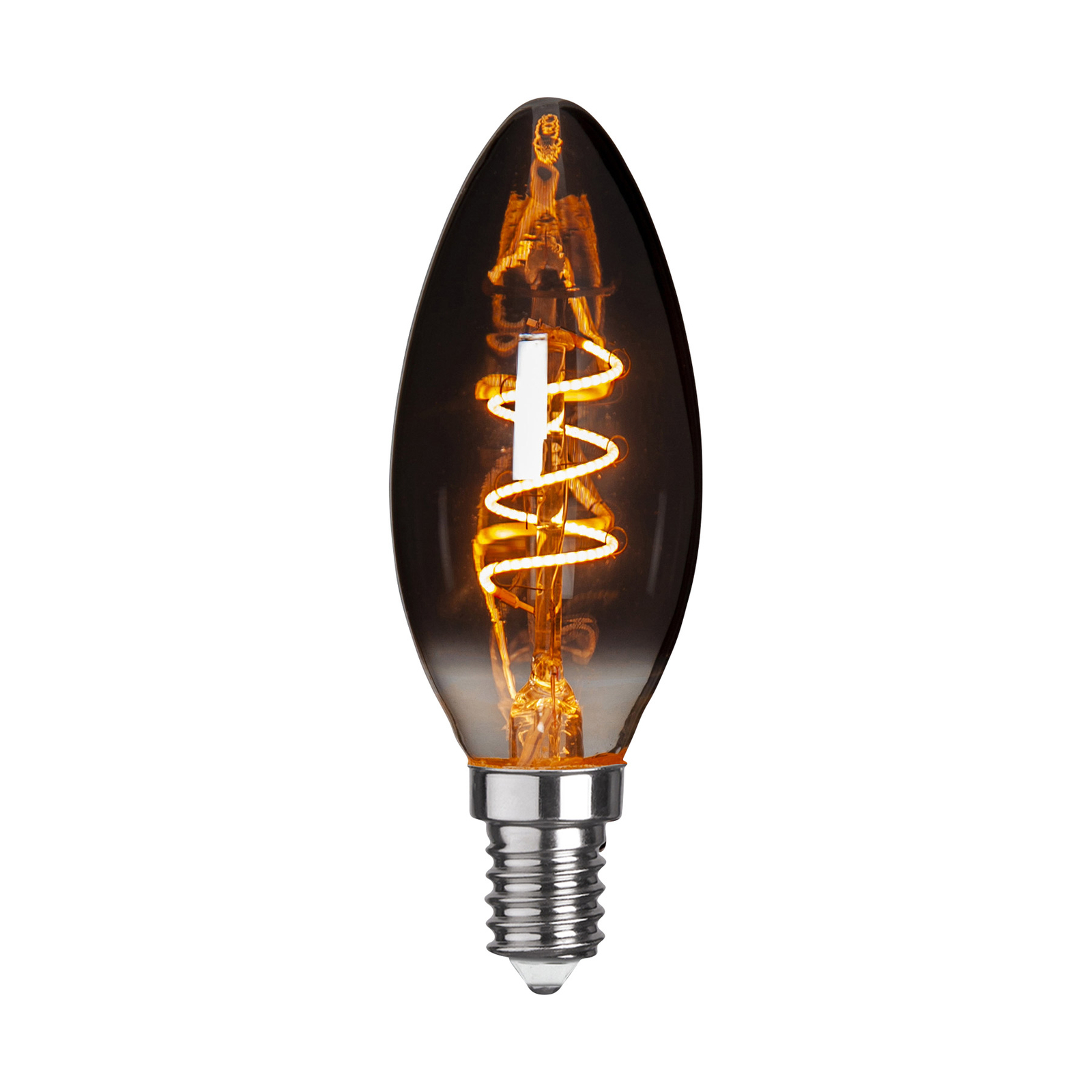 Dialoog Potentieel Verlaten LED kaarslamp C35 E14 3W 1800K 50 Lumen rook | Lampen24.nl