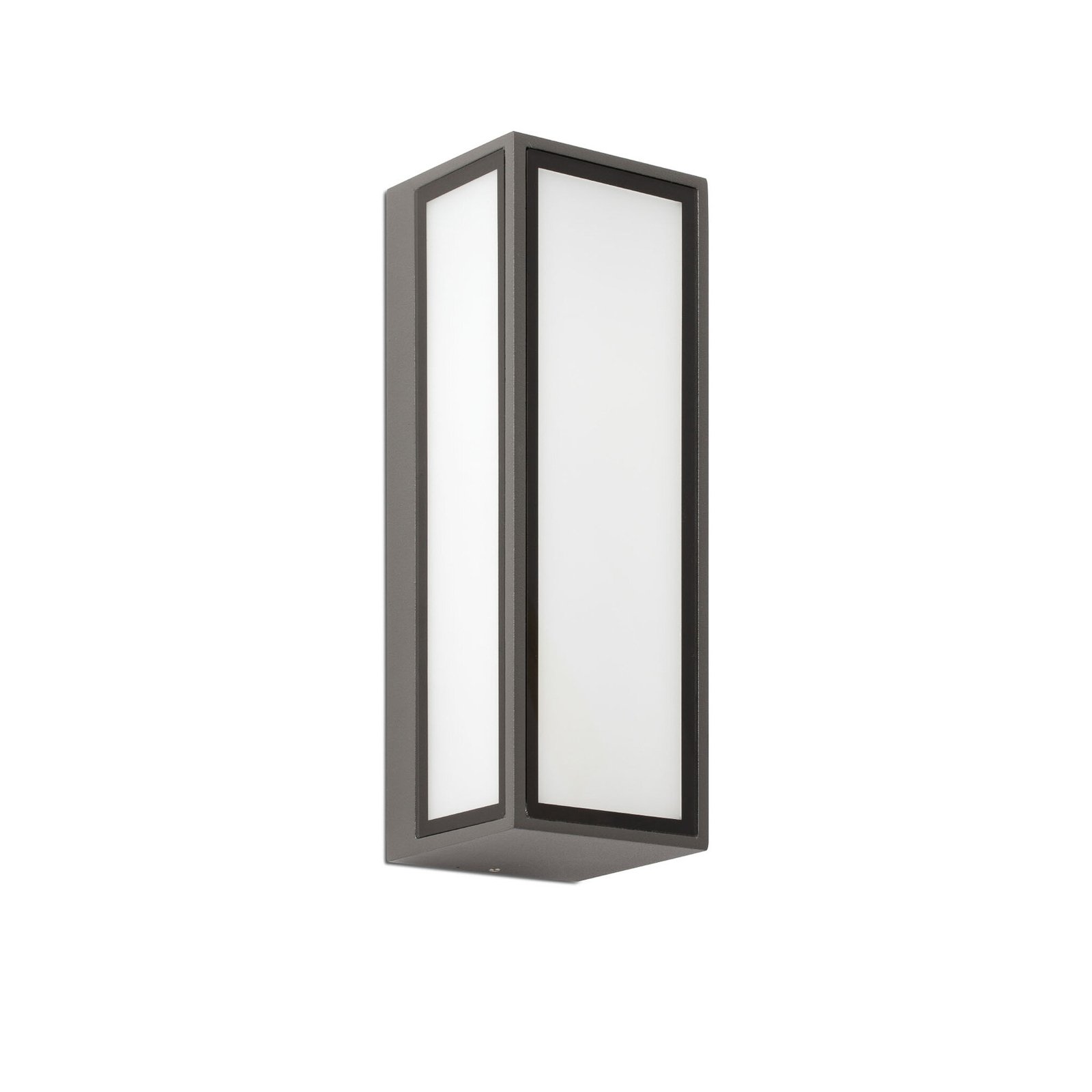 LED outdoor wall light Pivot, dark grey, aluminium, width 8.6 cm