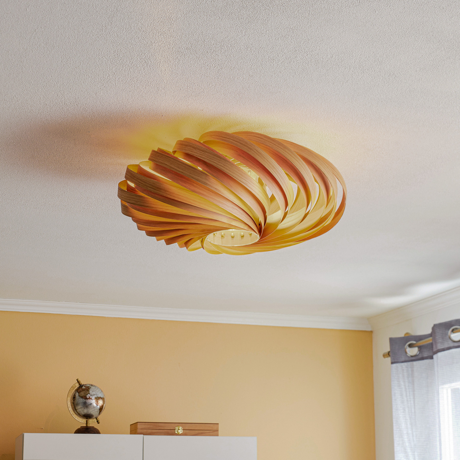 Gofurnit Veneria ceiling light, oak, Ø 50 cm