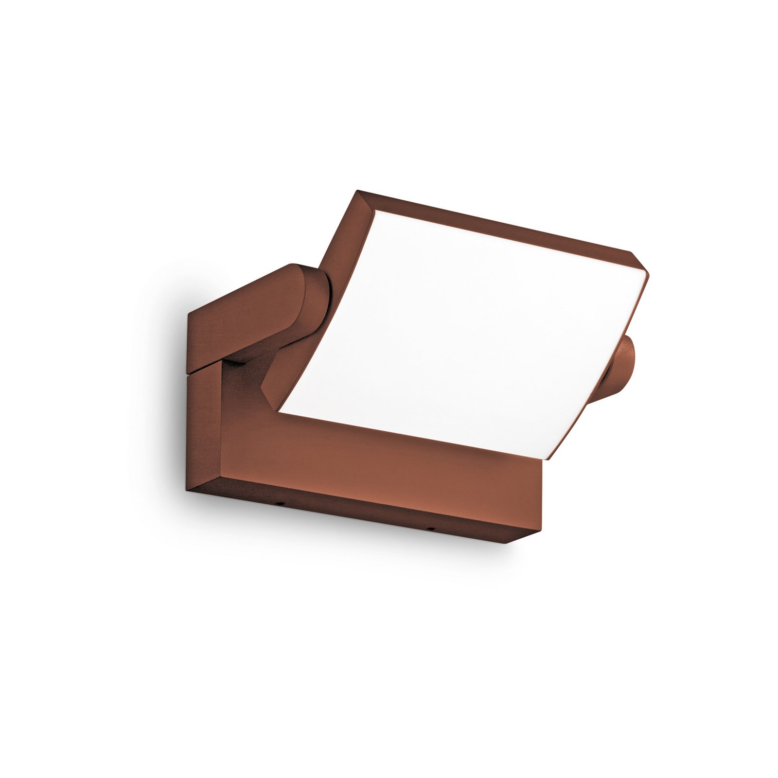 Aplique LED para exterior Ideal Lux Swipe, café, IP54, 3.000 K