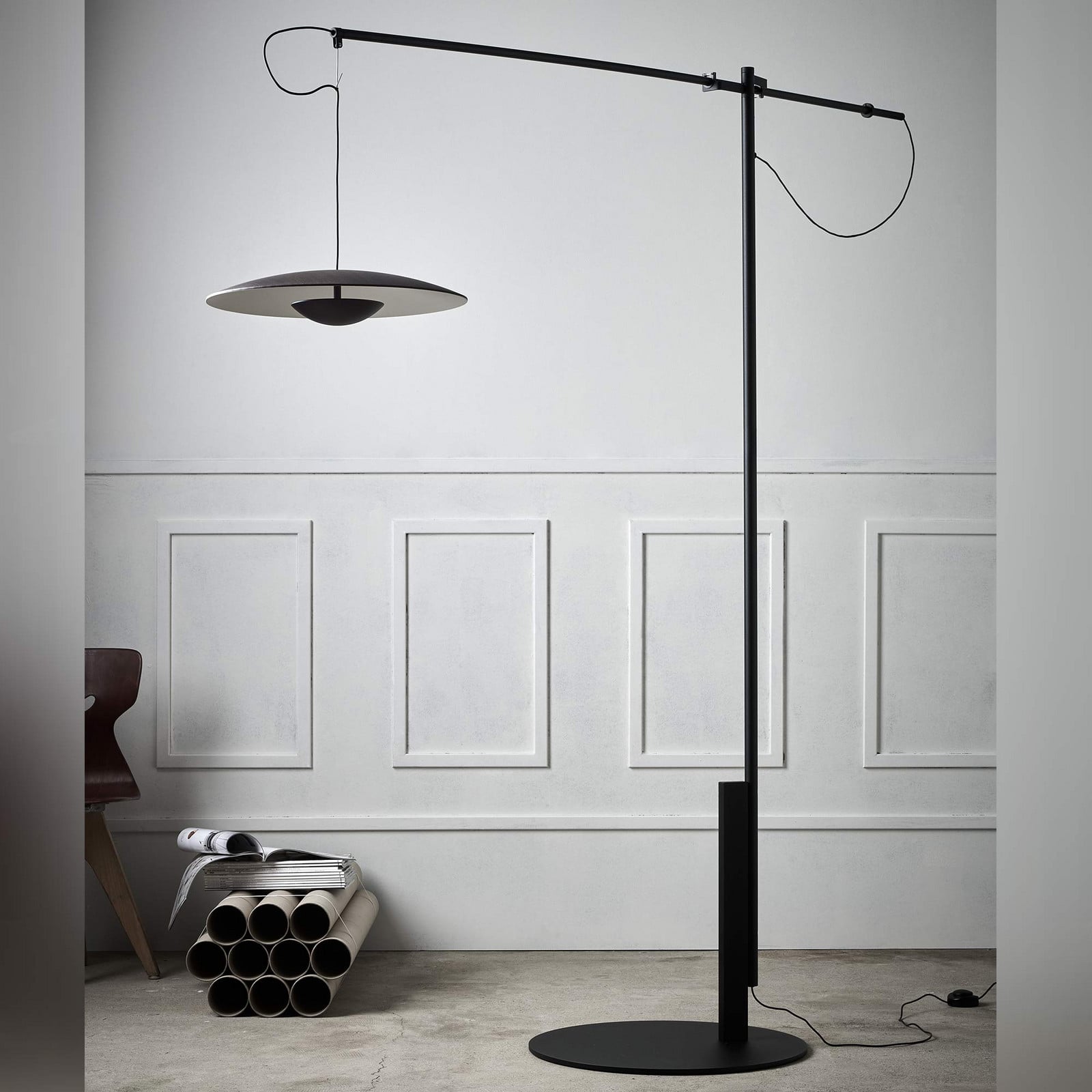 Ginger XL 42 Gulvlampe Wenge MARSET - Stue - Aluminium