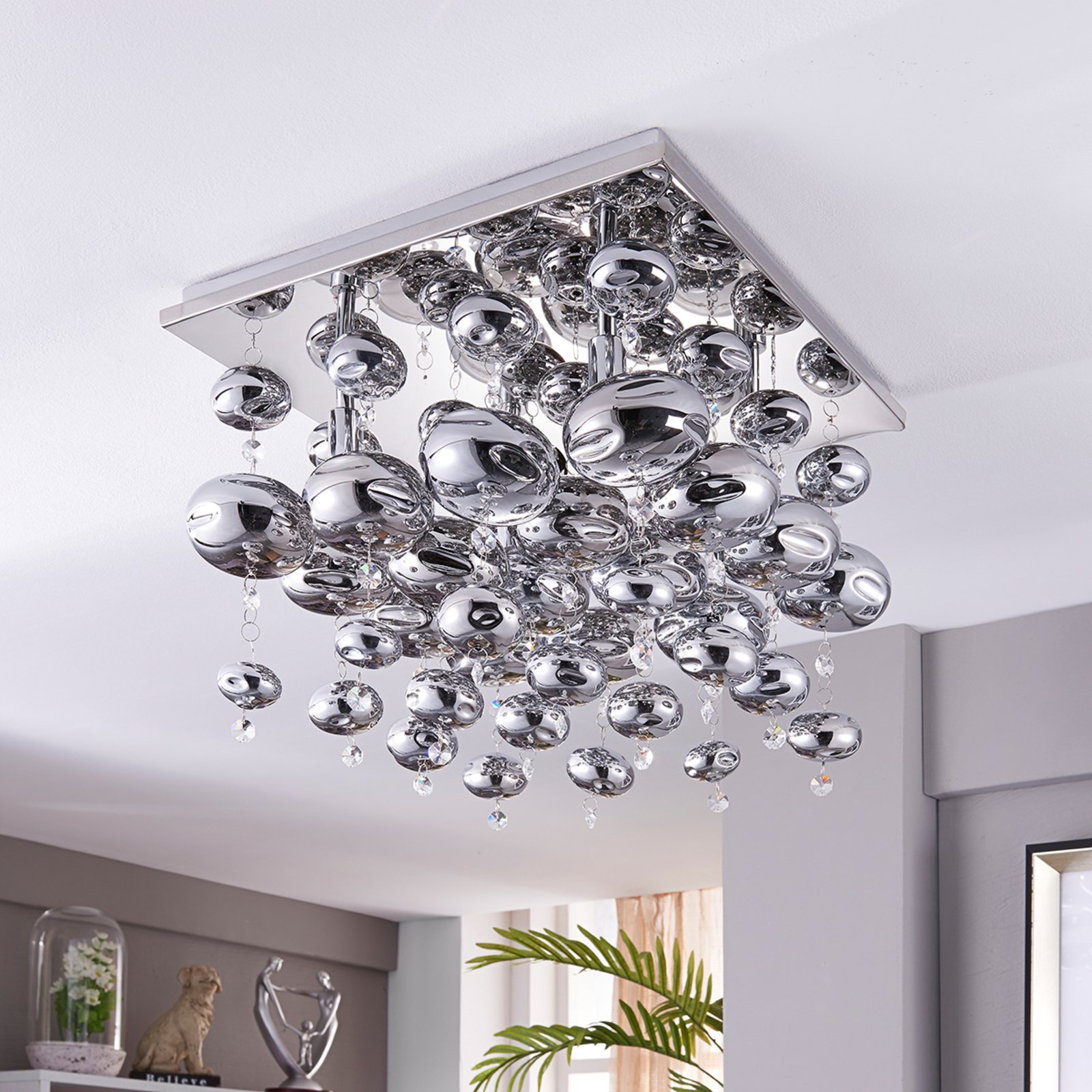 Esfera Stropna lampa Krom/Smoke - Lindby