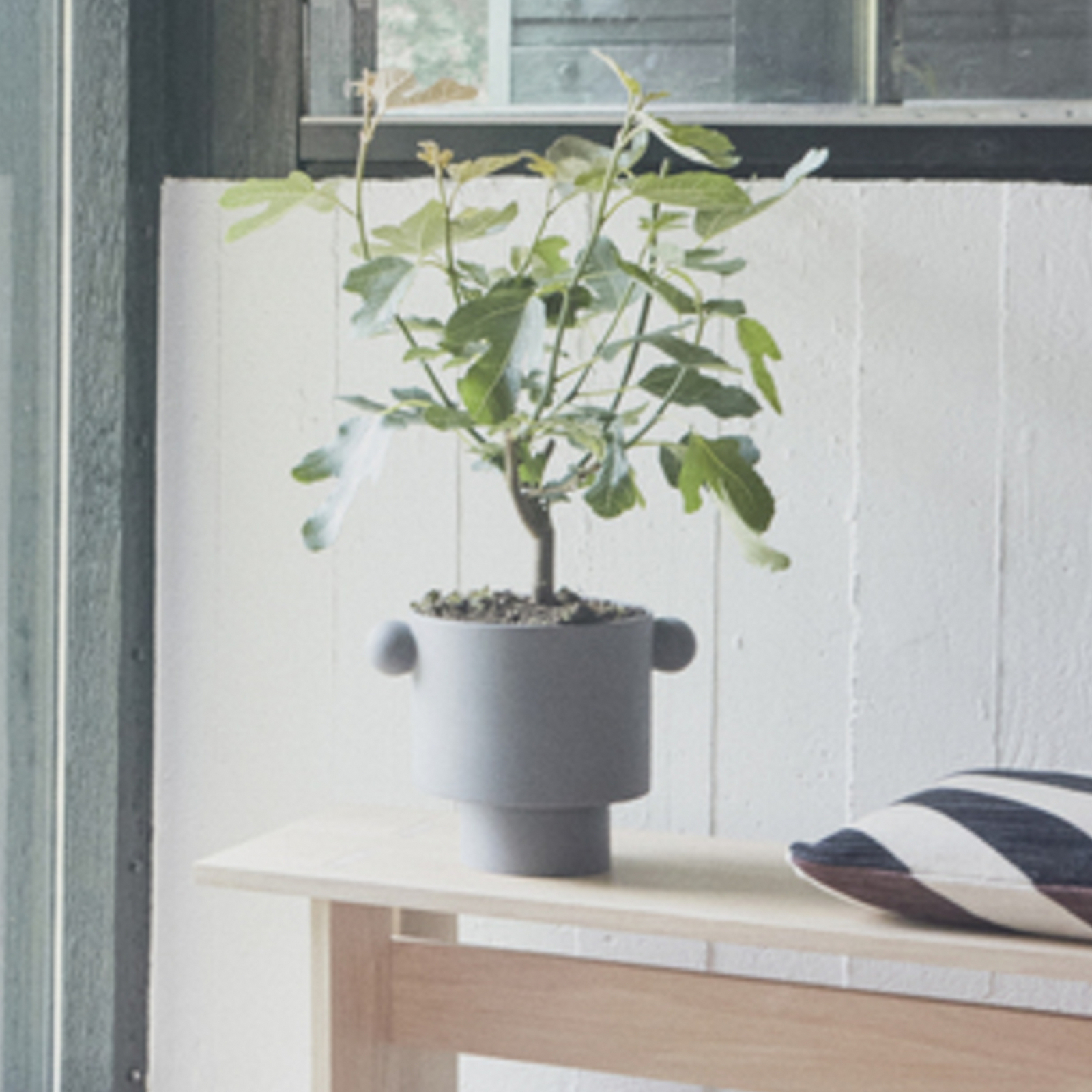 Vaso para plantas Inka Kana, antracite, 23 cm - OYOY Living Design