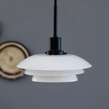 Dyberg Larsen DL20 závesná lampa sklo, čierna