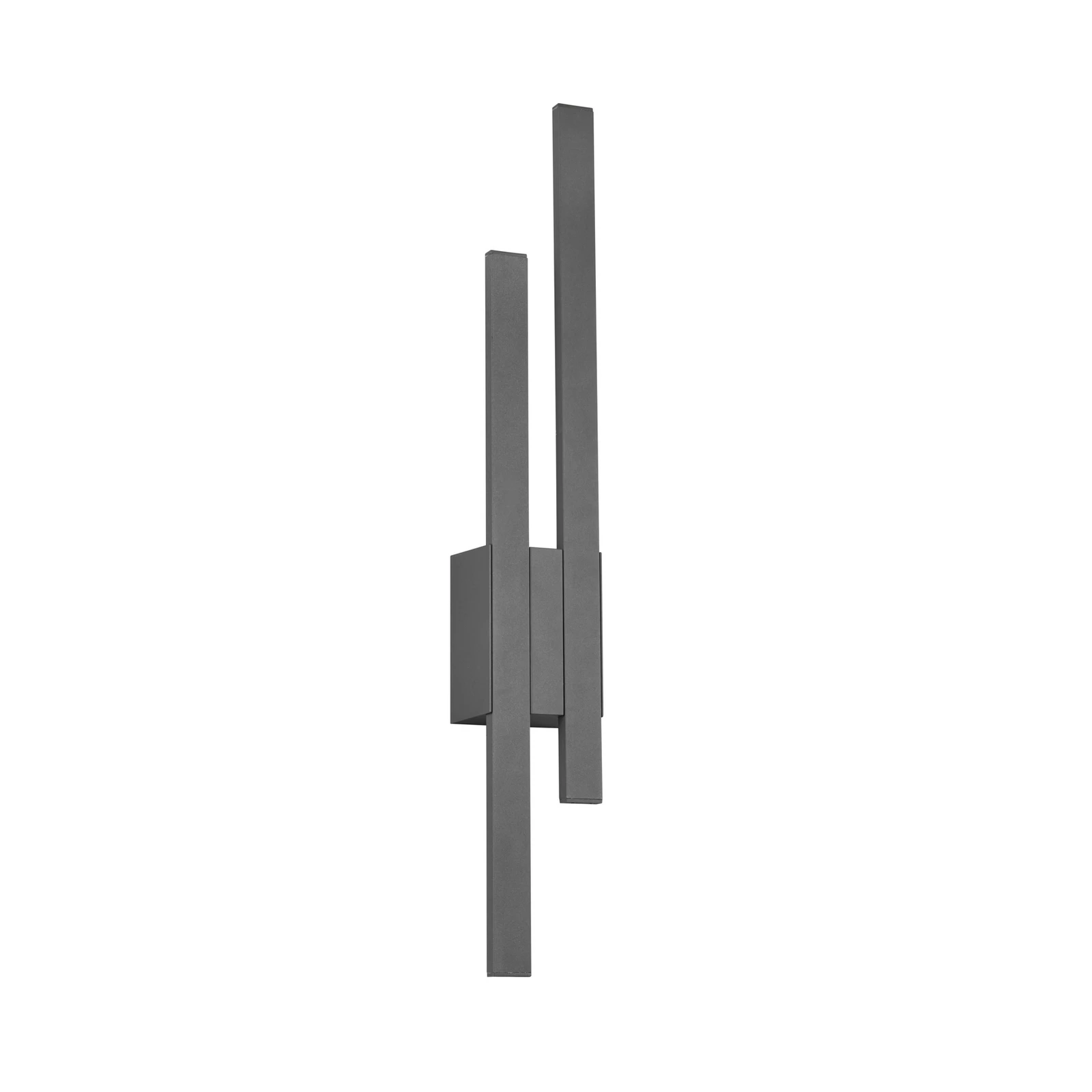 LED-Außenwandlampe TAWA, anthrazit, 62 cm Metall 2-flg. IP54