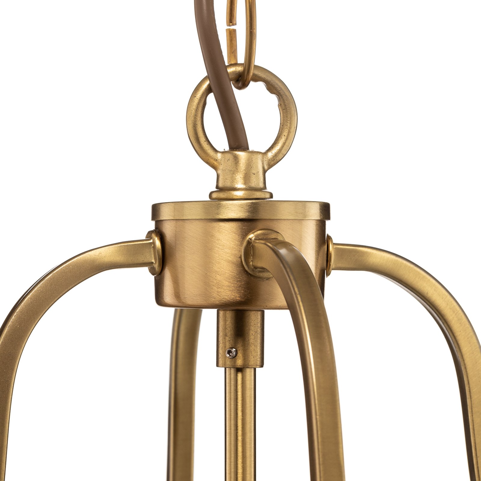 Hanglamp Rieka, ronde lantaarnvorm, 25 cm