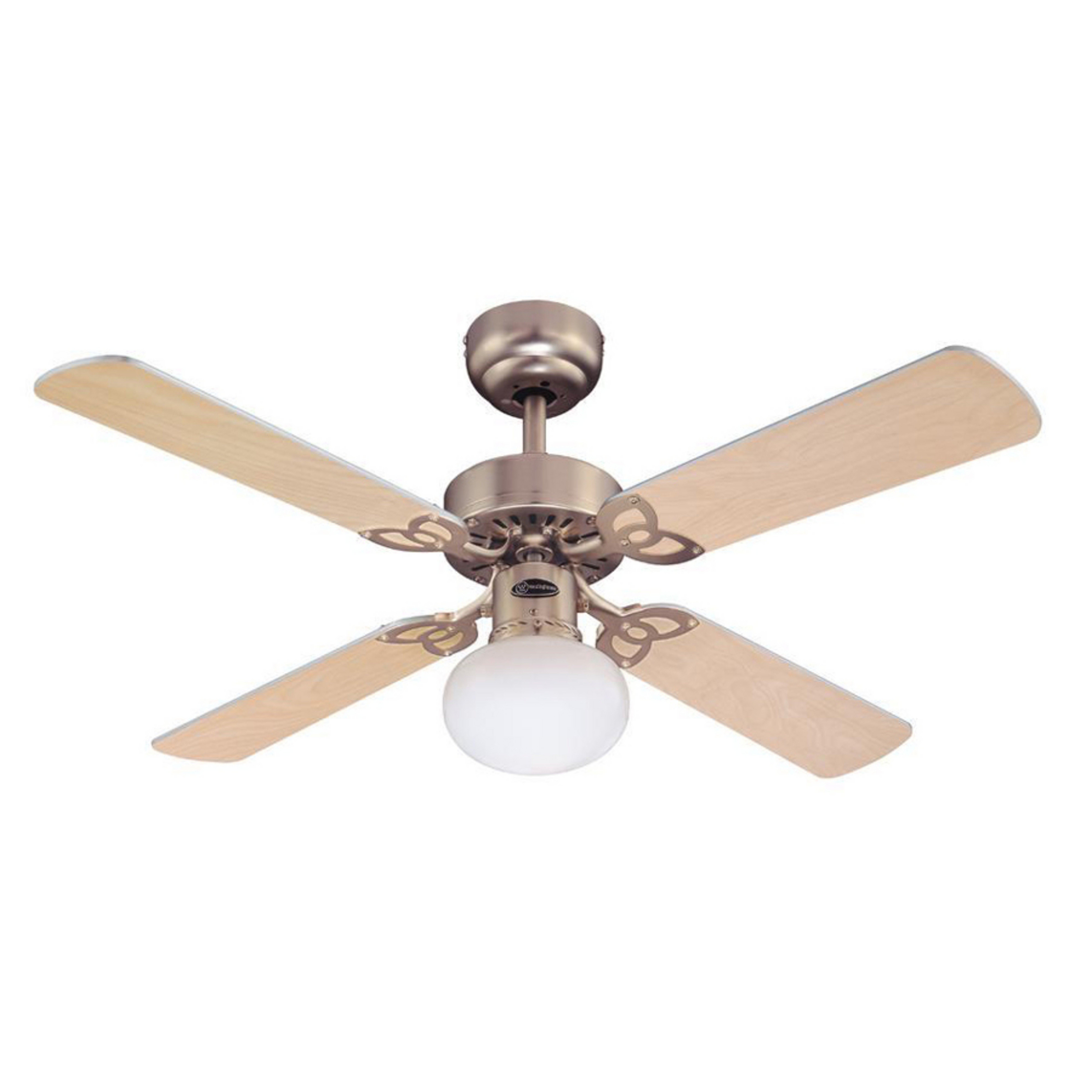 Deckenventilator mit Licht Vegas alu Holz leise Westinghouse