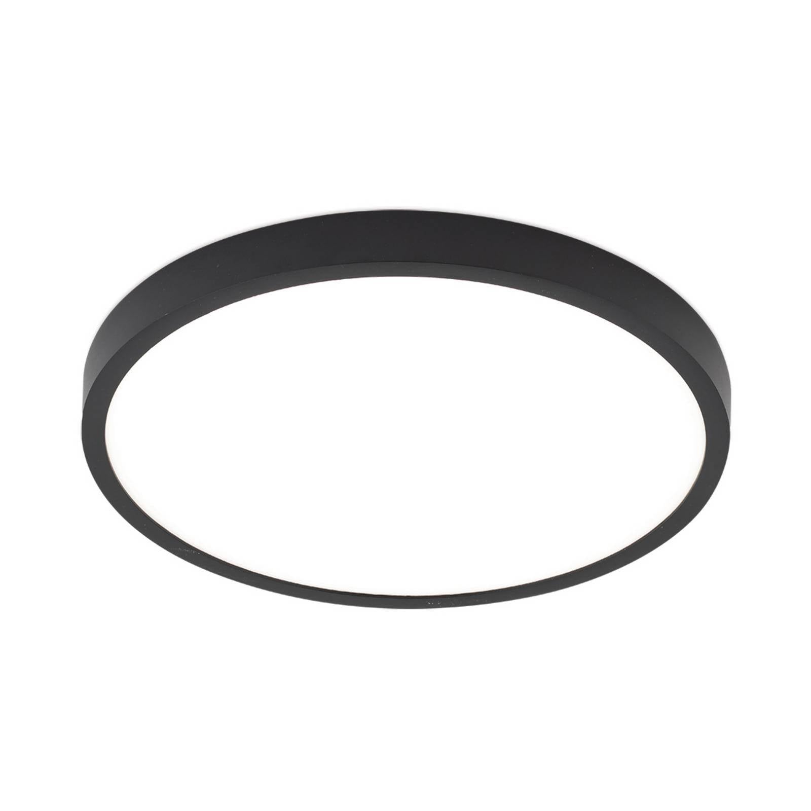 LED-Deckenlampe Disc, schwarz Ø 28 cm, CCT Metall/Kunststoff
