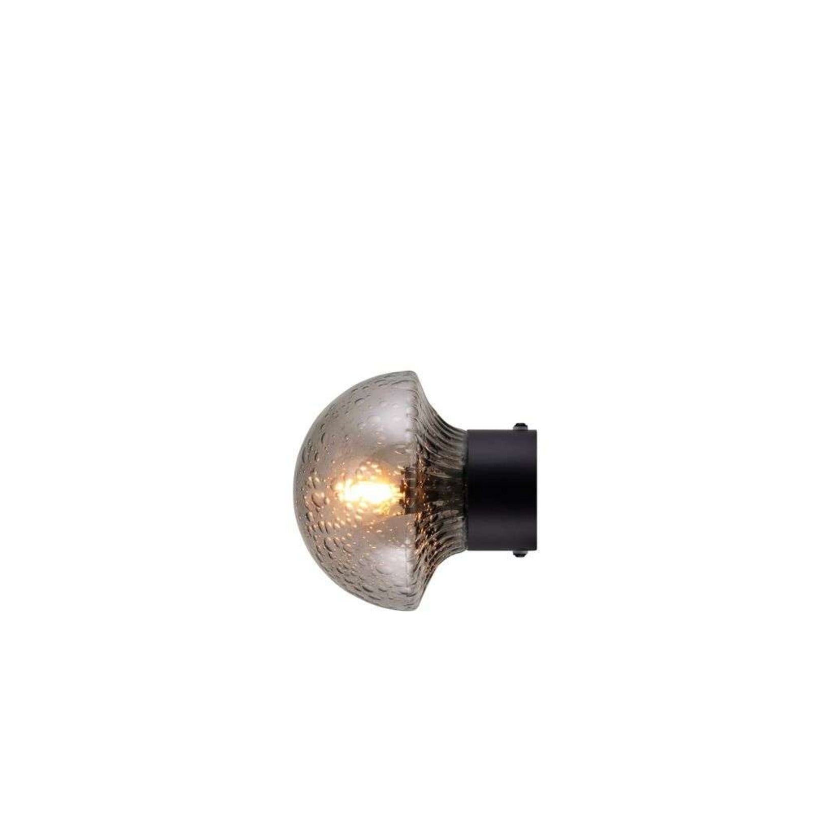 Fungo 16 taklampa, IP44, r&ouml;k/svart Globen Lighting - Badrum - Glas
