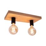 Envostar Lobo ceiling lamp 2-bulb pine brown