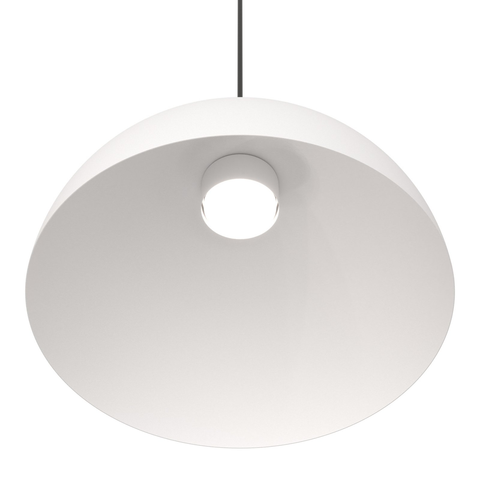 Hanglamp Lunaro, wit, Ø 40 cm, metaal