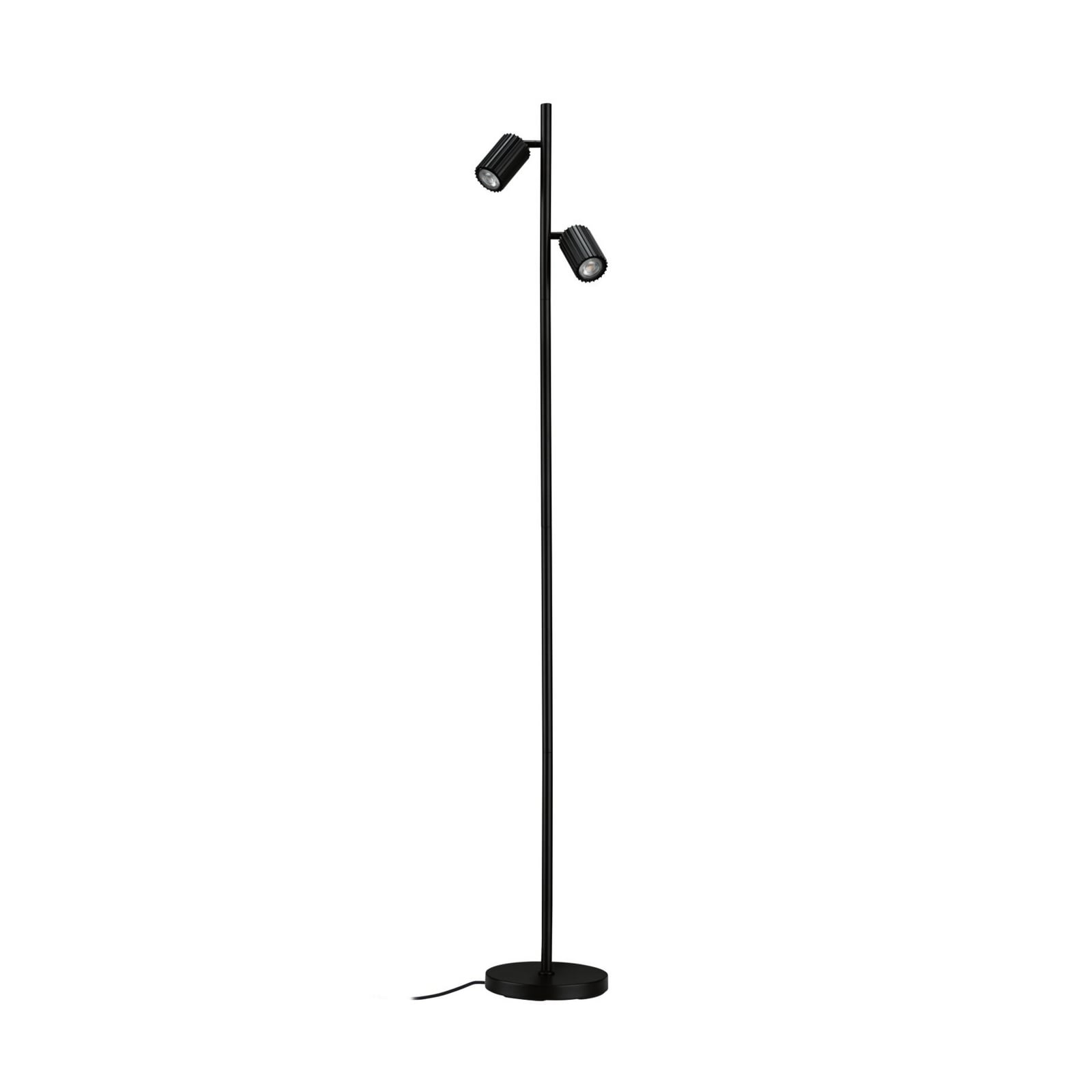 Lampada da terra Paulmann Lirena, nero opaco, altezza 157 cm, metallo Lampada da terra Paulmann Lirena, nero opaco, altezza 157 cm, metallo