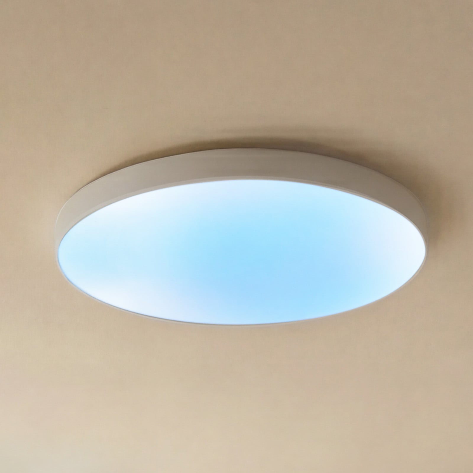 Plafonieră LED Arcchio Sky Ø 56 cm dimabilă CCT - Camera de zi / sufragerie - Modern - albastru alb - Plastic