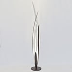 Palustre - svart-brun-silver golvlampa