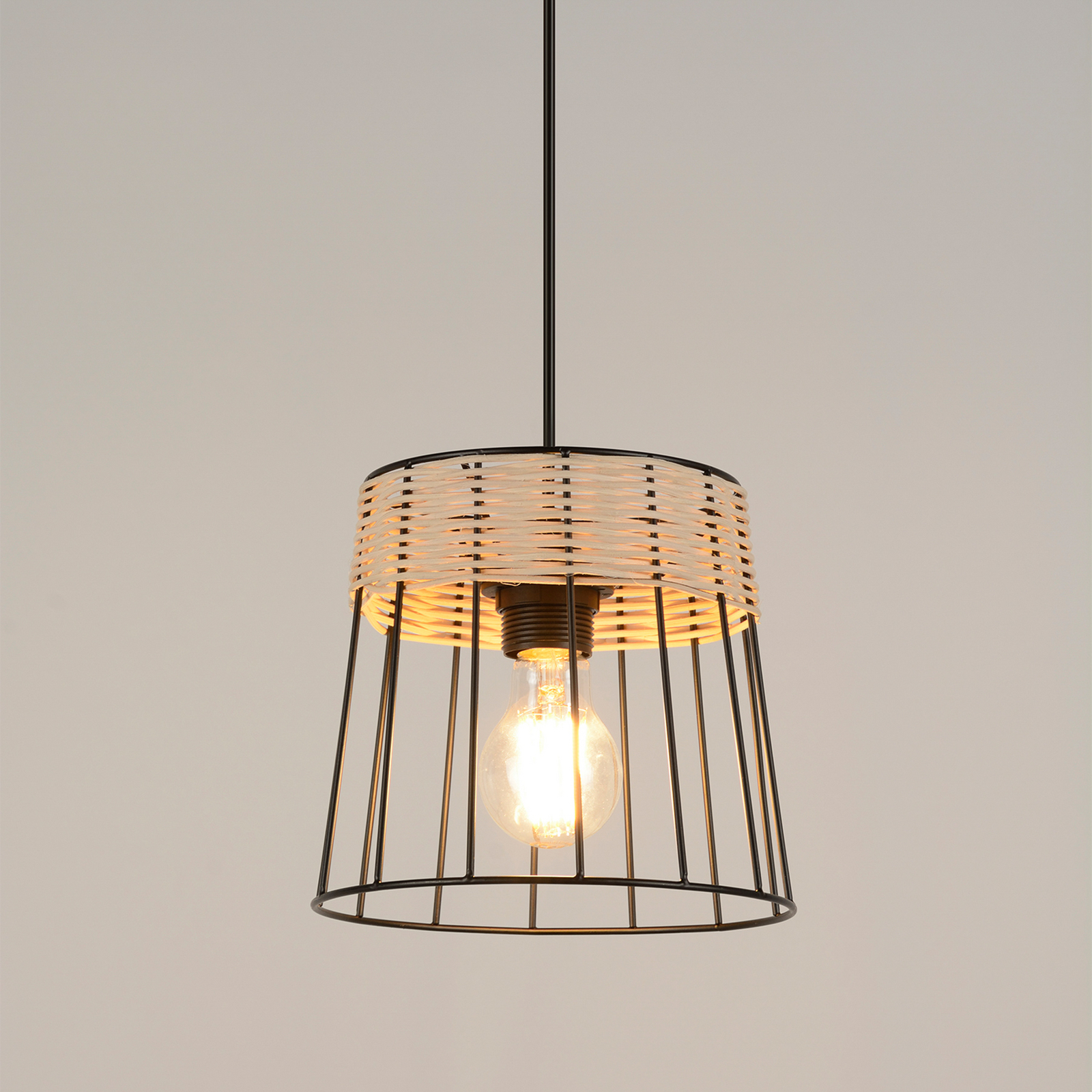 Indah viseća svjetiljka, crna, Ø 20 cm - Corep SAS