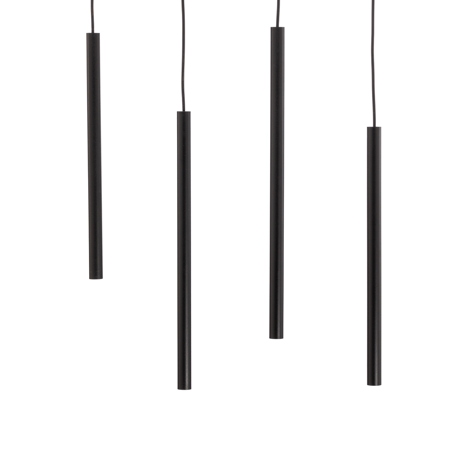 Sid pendant light, four-bulb, black