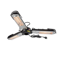 Glow varmestråler til parasoller, sort, jern, Ø 102 cm