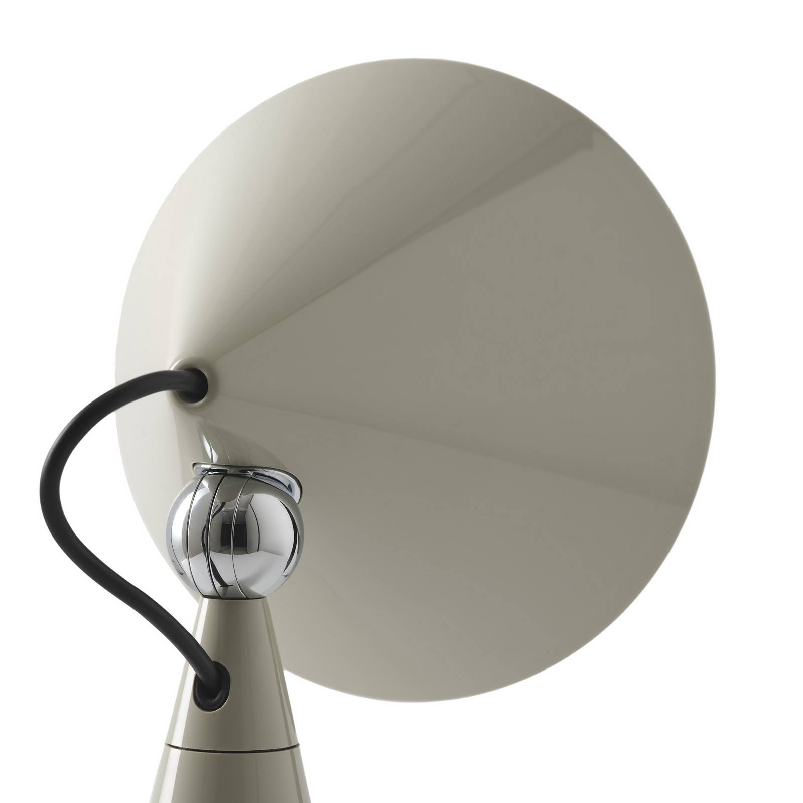 Tom Dixon LED tafellamp Pose, lichtgrijs, hoogte 25 cm
