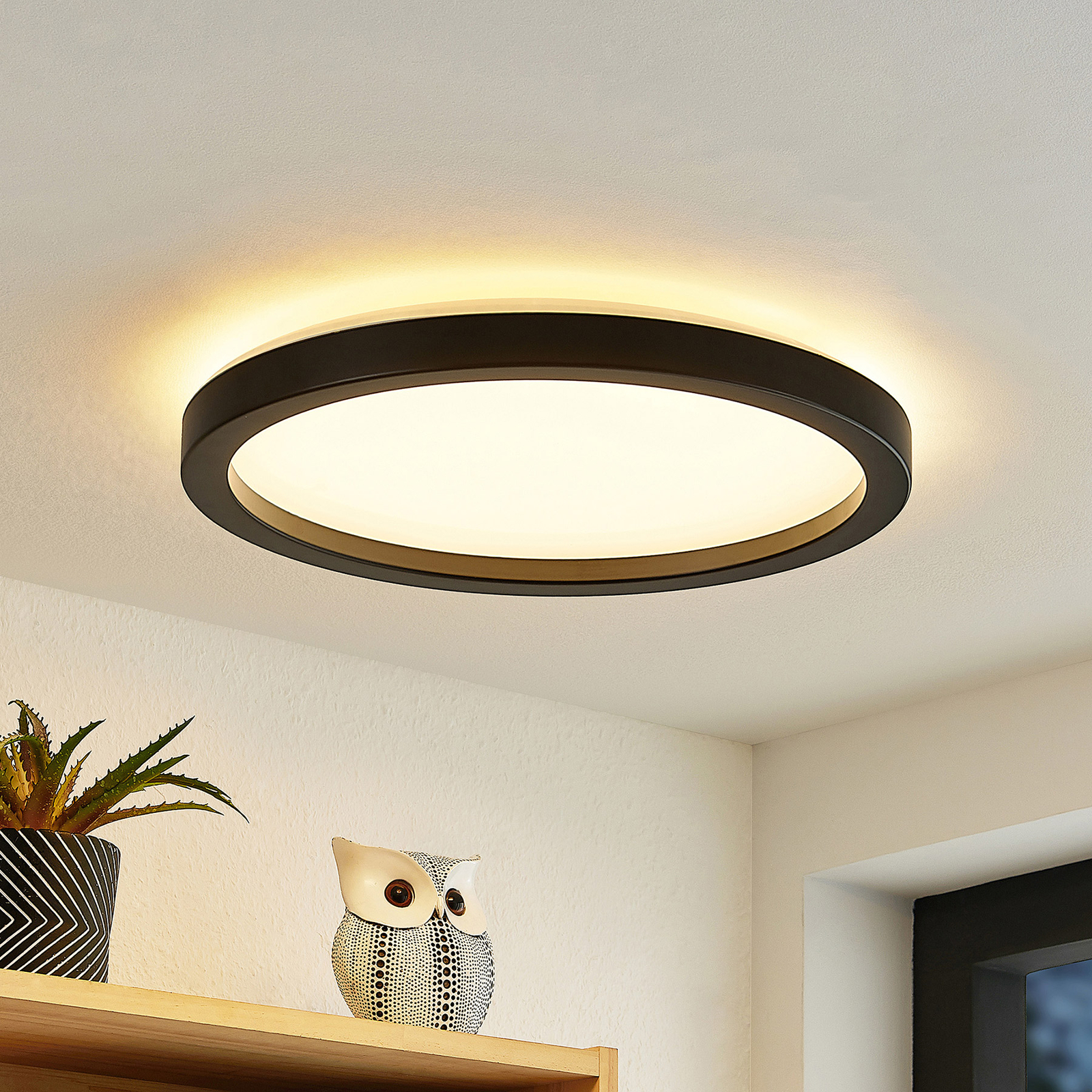 Prios Avira LED-Deckenleuchte, rund, 29 cm