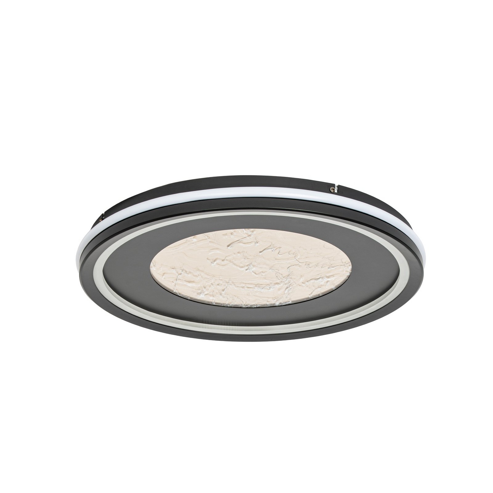 Lucande LED-Deckenlampe Tillian, schwarz/gold, 50cm, dimmbar Lucande LED-Deckenlampe Tillian, schwarz/gold, 50cm, dimmbar