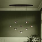 EGLO Stars Of Light LED hanging light Paratebueno black 8-bulb