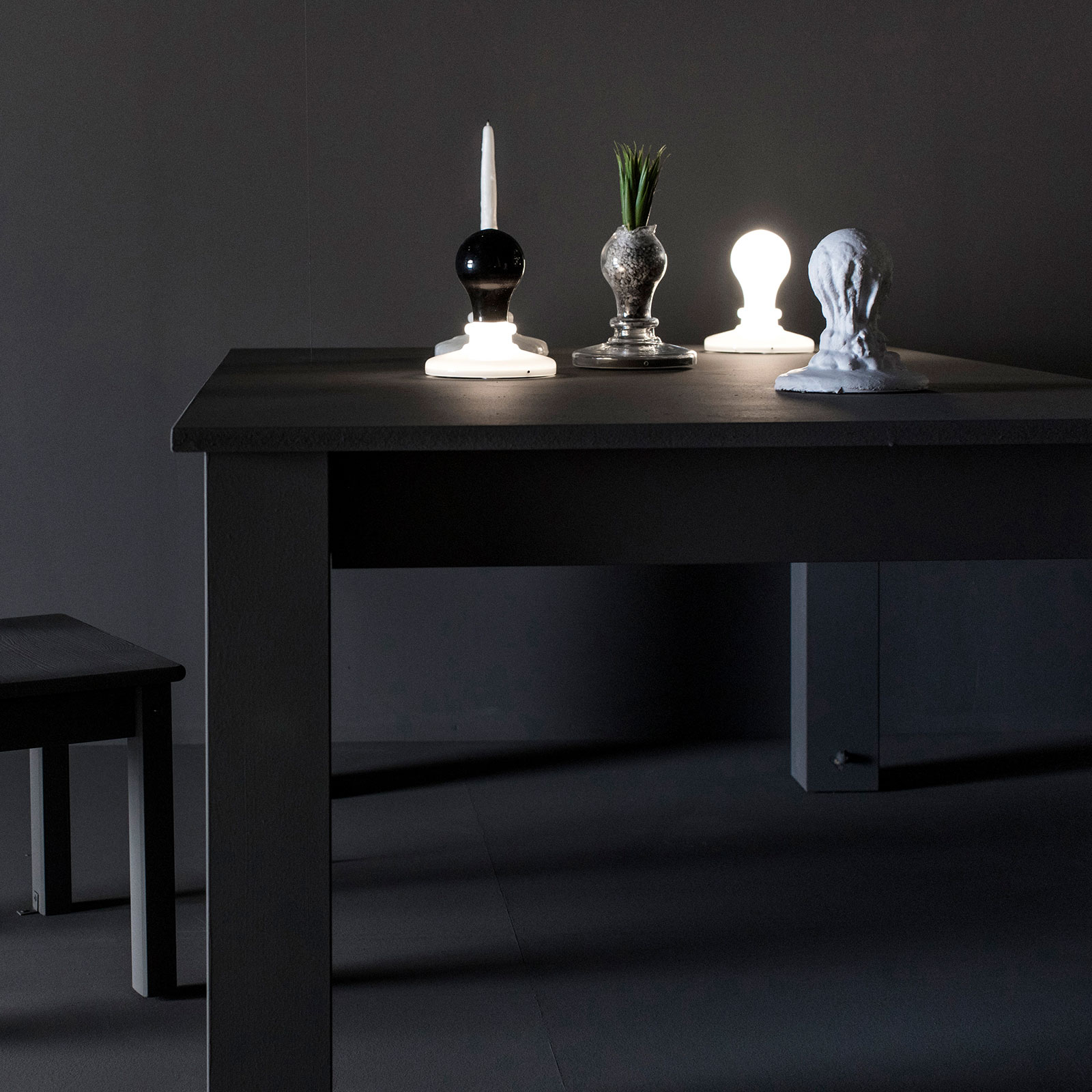 Foscarini Black Light LED table lamp