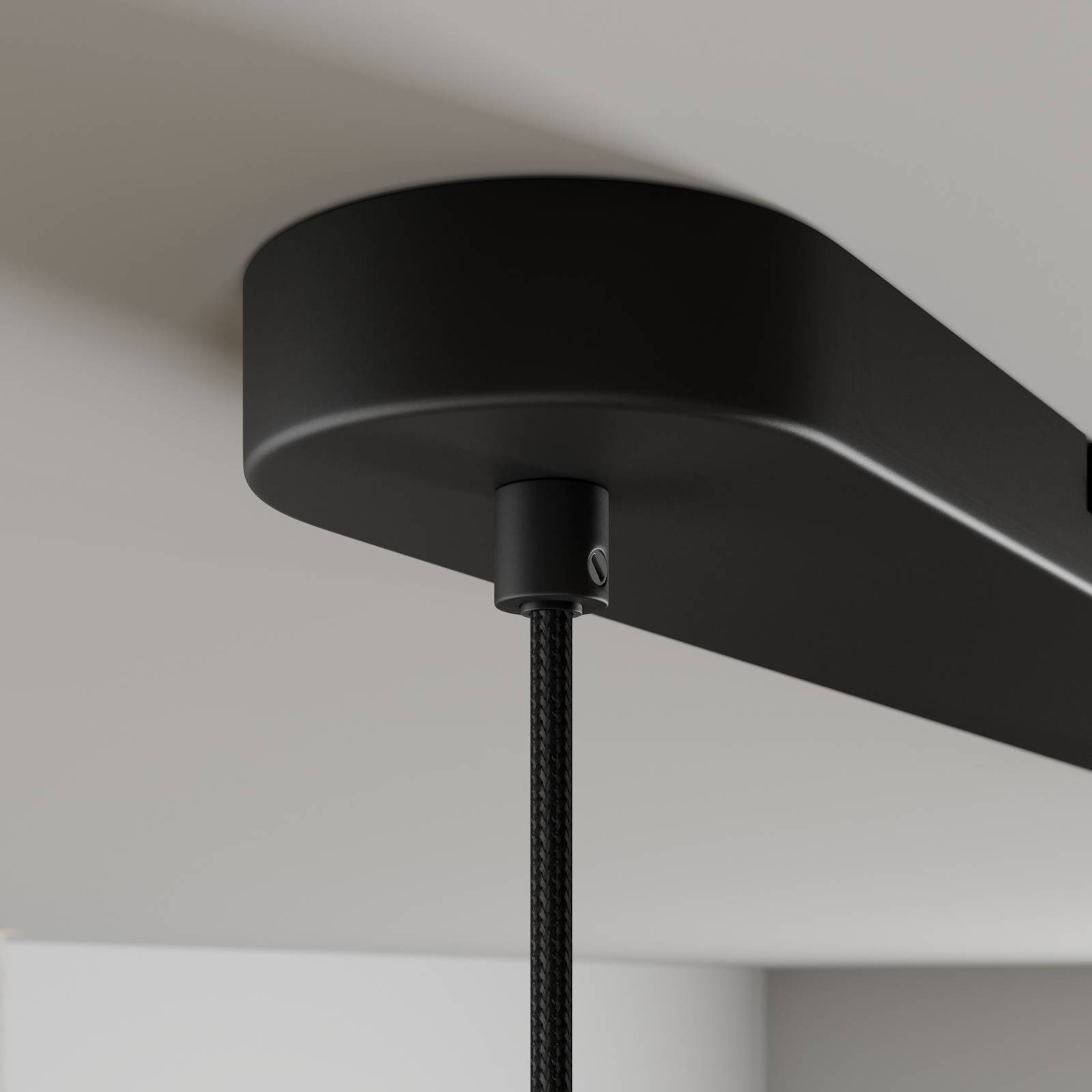 Lampa wisząca Arcchio Cosmina, 3-punktowa, długość 90 cm, czarna