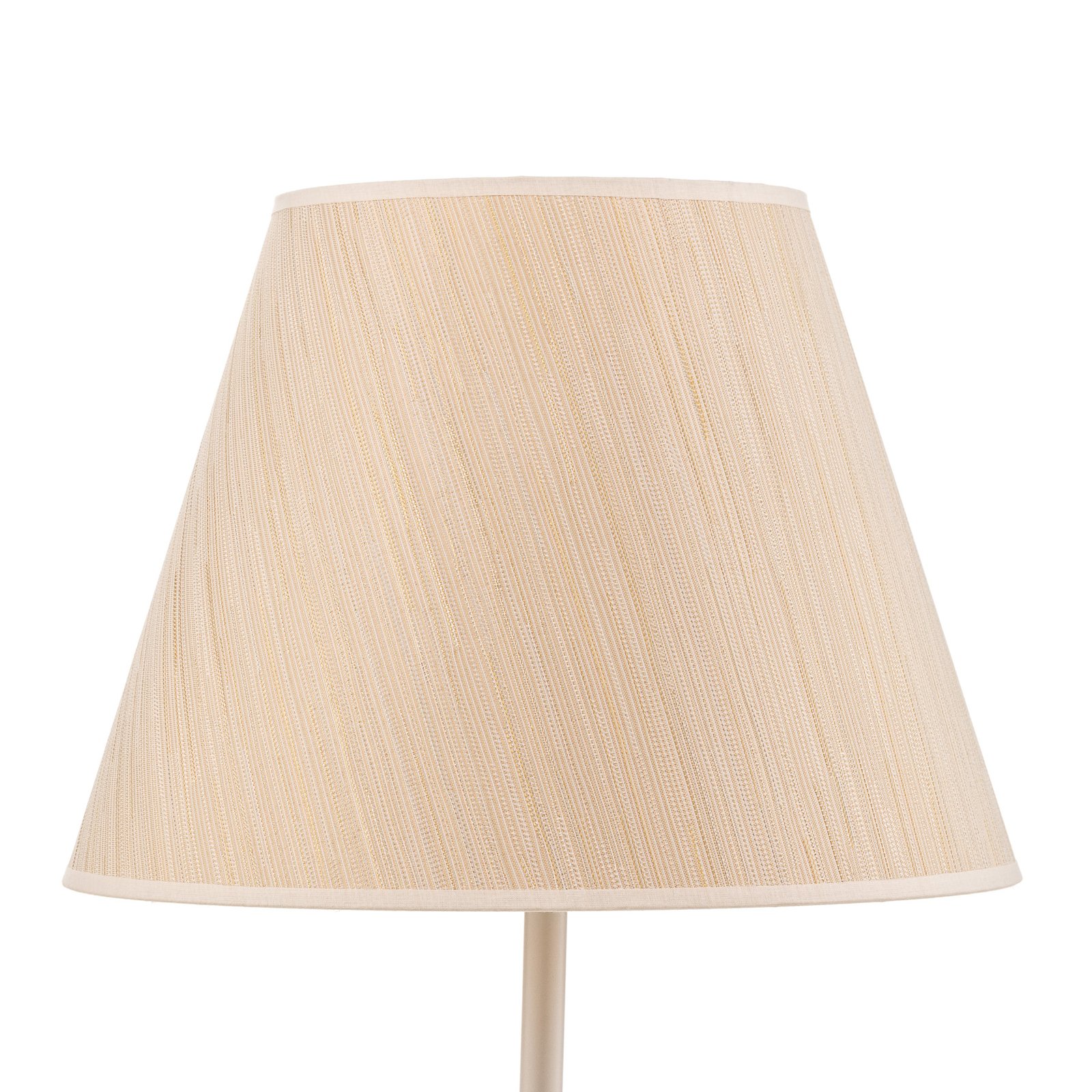 Lámpaernyő Sofia Magasság 26 cm, fehér/arany csíkos