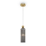 Maytoni Antic suspension abat-jour en verre gris