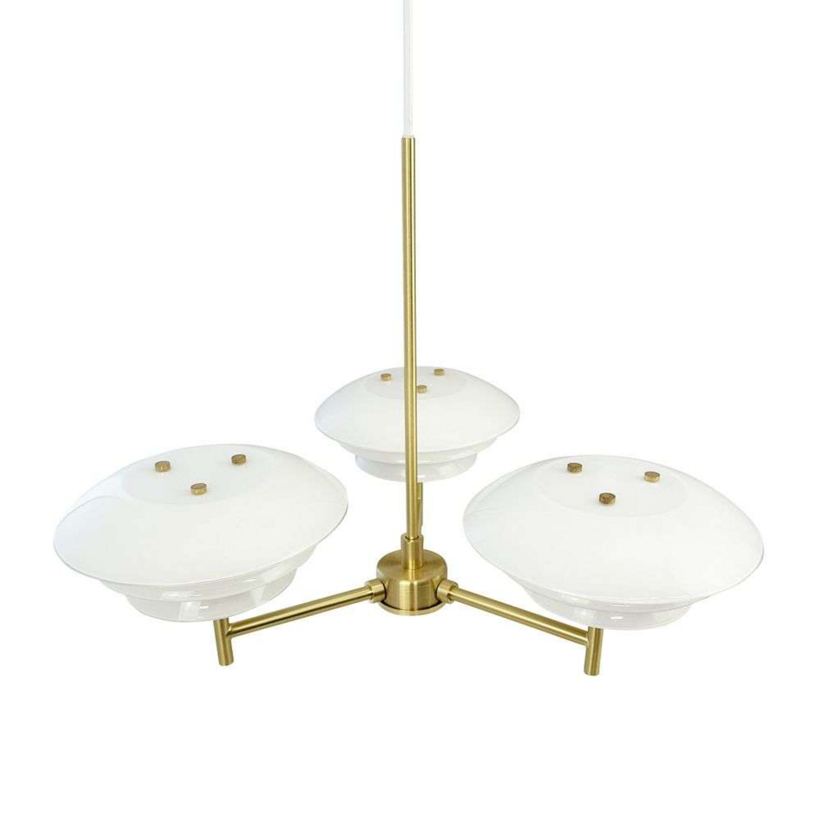 DL20 Chandelier Opal/Brass - DybergLarsen