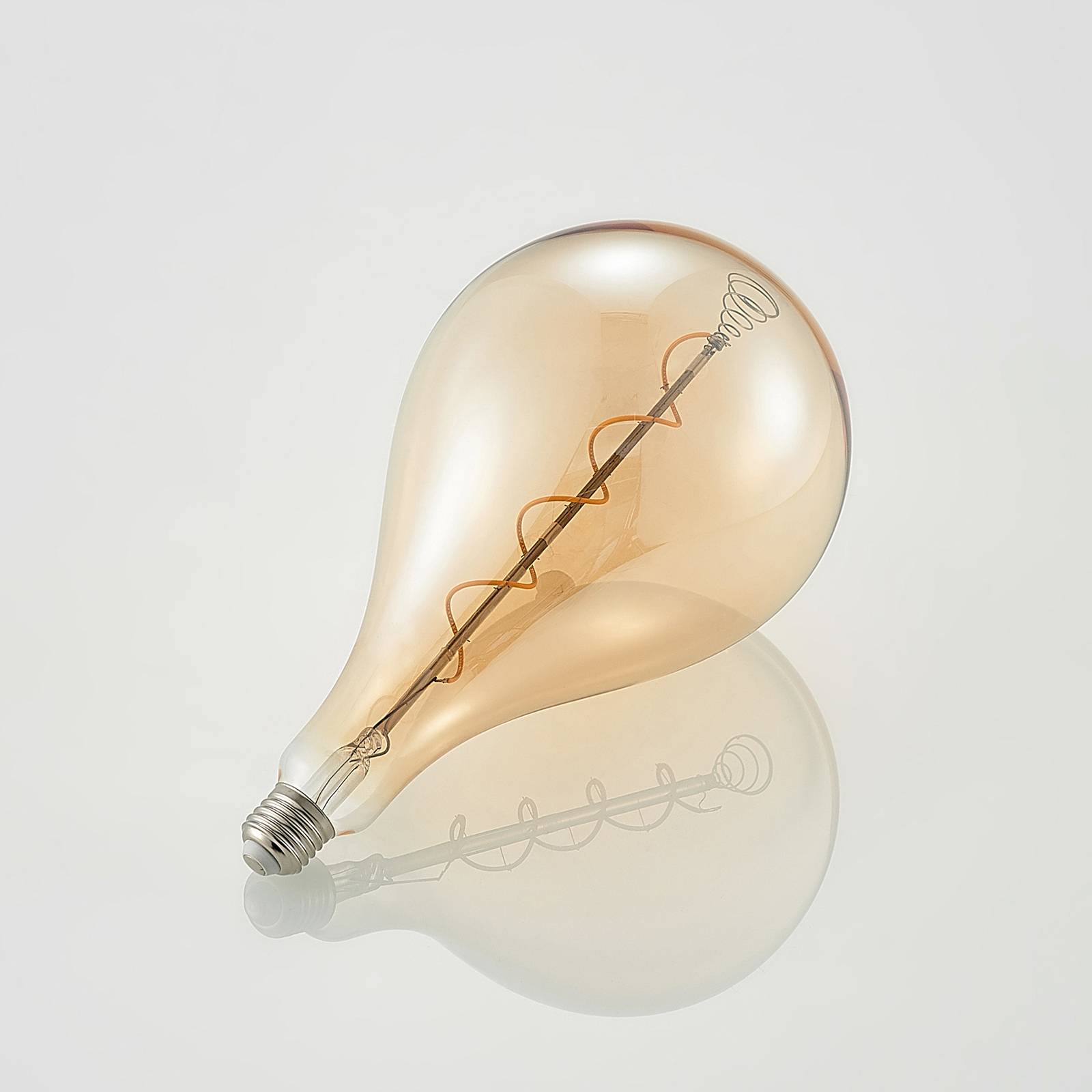 Lucande LED-Lampe E27 A160 4W 2.700K dimmbar amber
