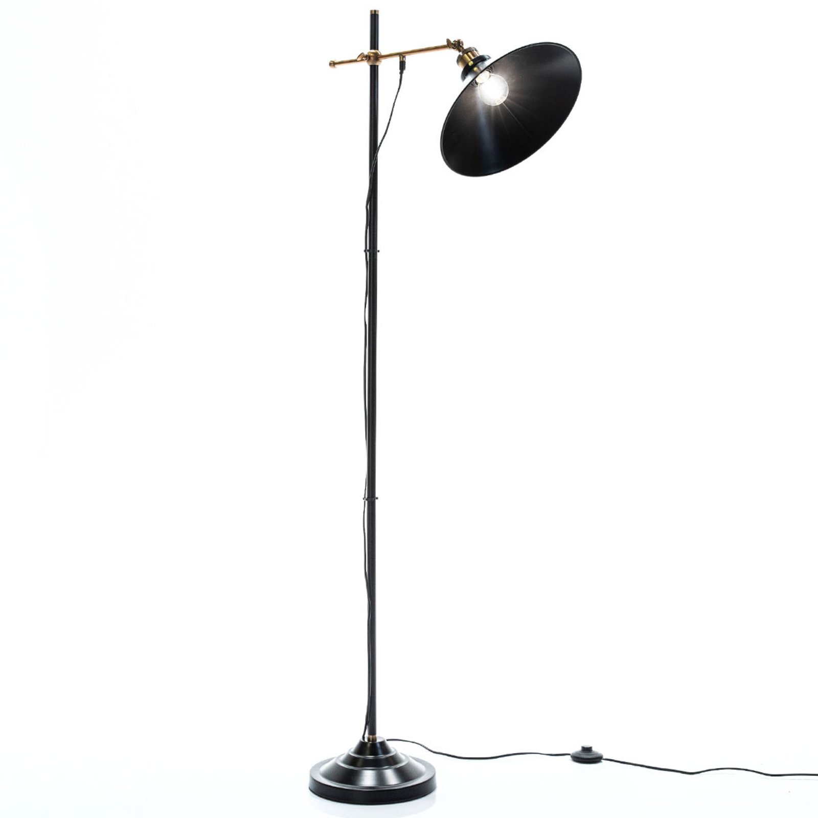 Lenius floor lamp with an adjustable lampshade