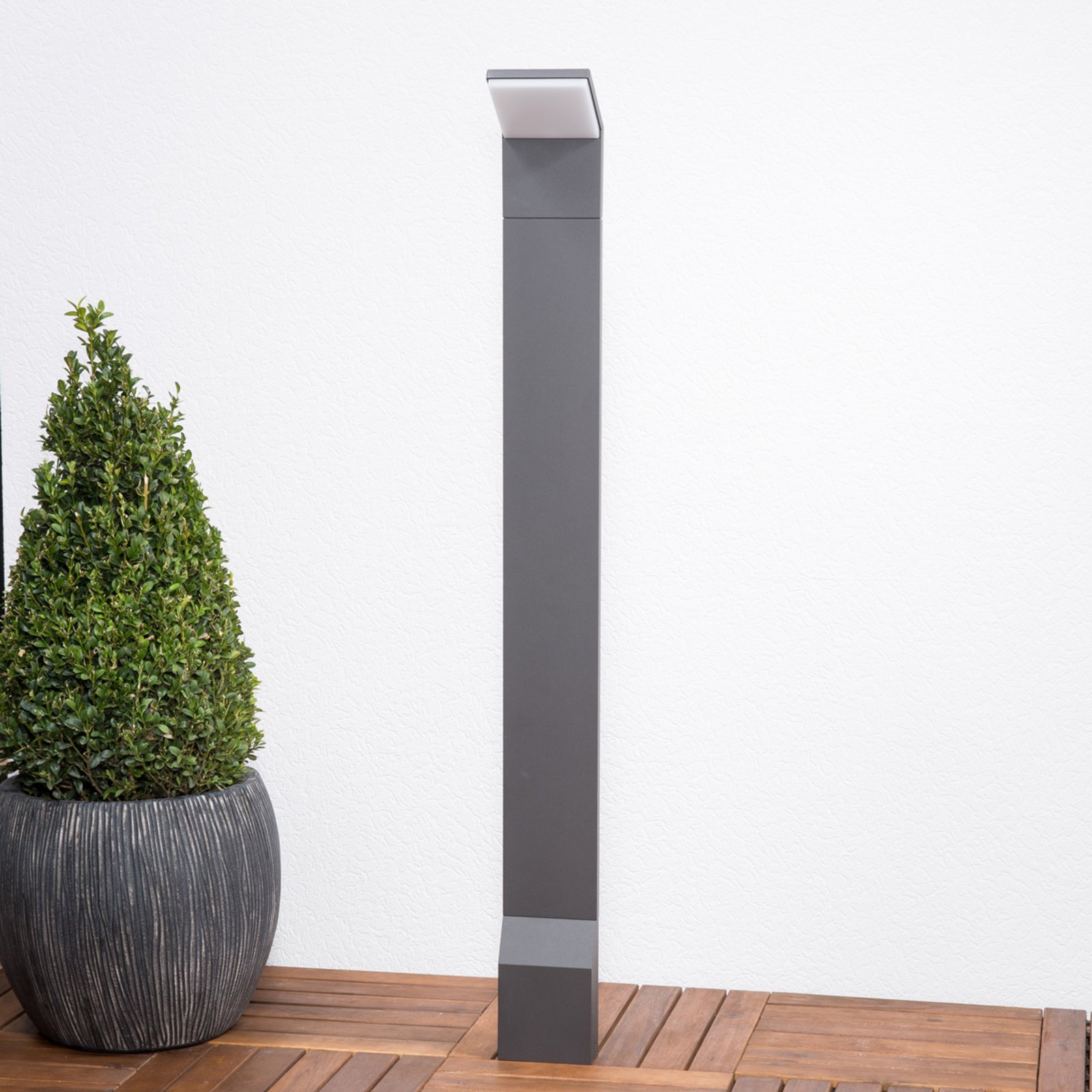 Nevio LED Gartenleuchte H100 Graphite - Lucande