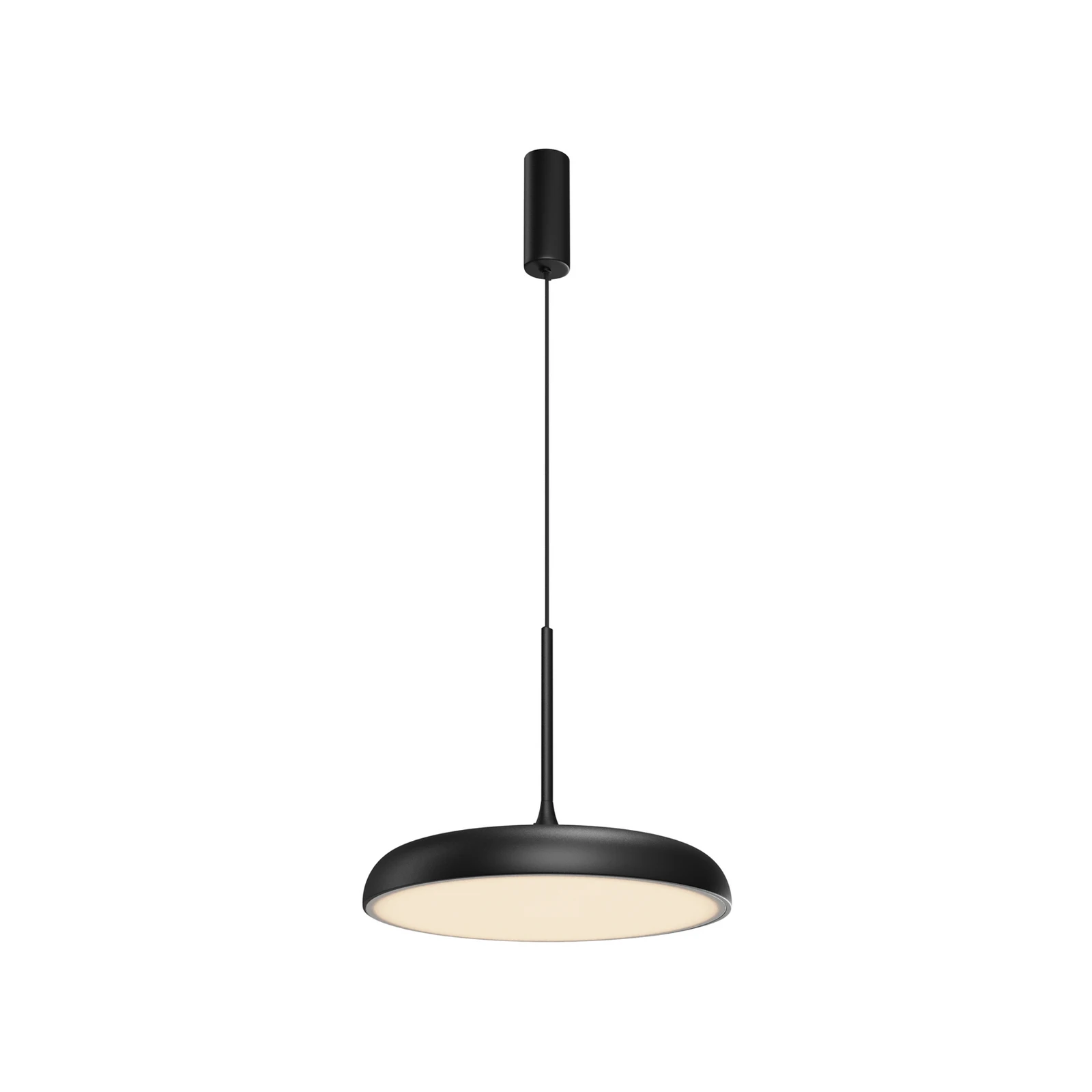 Maytoni LED závěsné světlo Gerhard, Ø 40 cm, černé, kovové