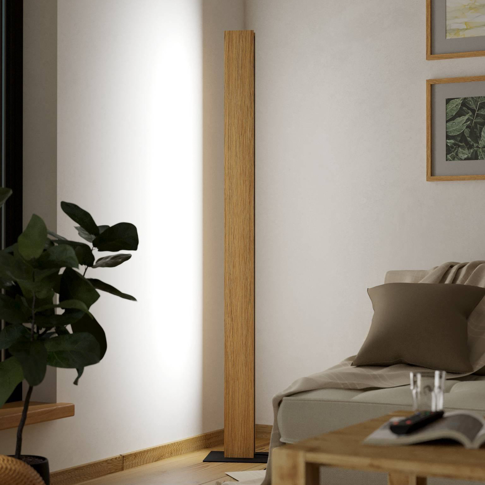 Išmanusis ZIG LED grindų šviestuvas Anchorena-Z, aukštis 150 cm, RGB, CCT