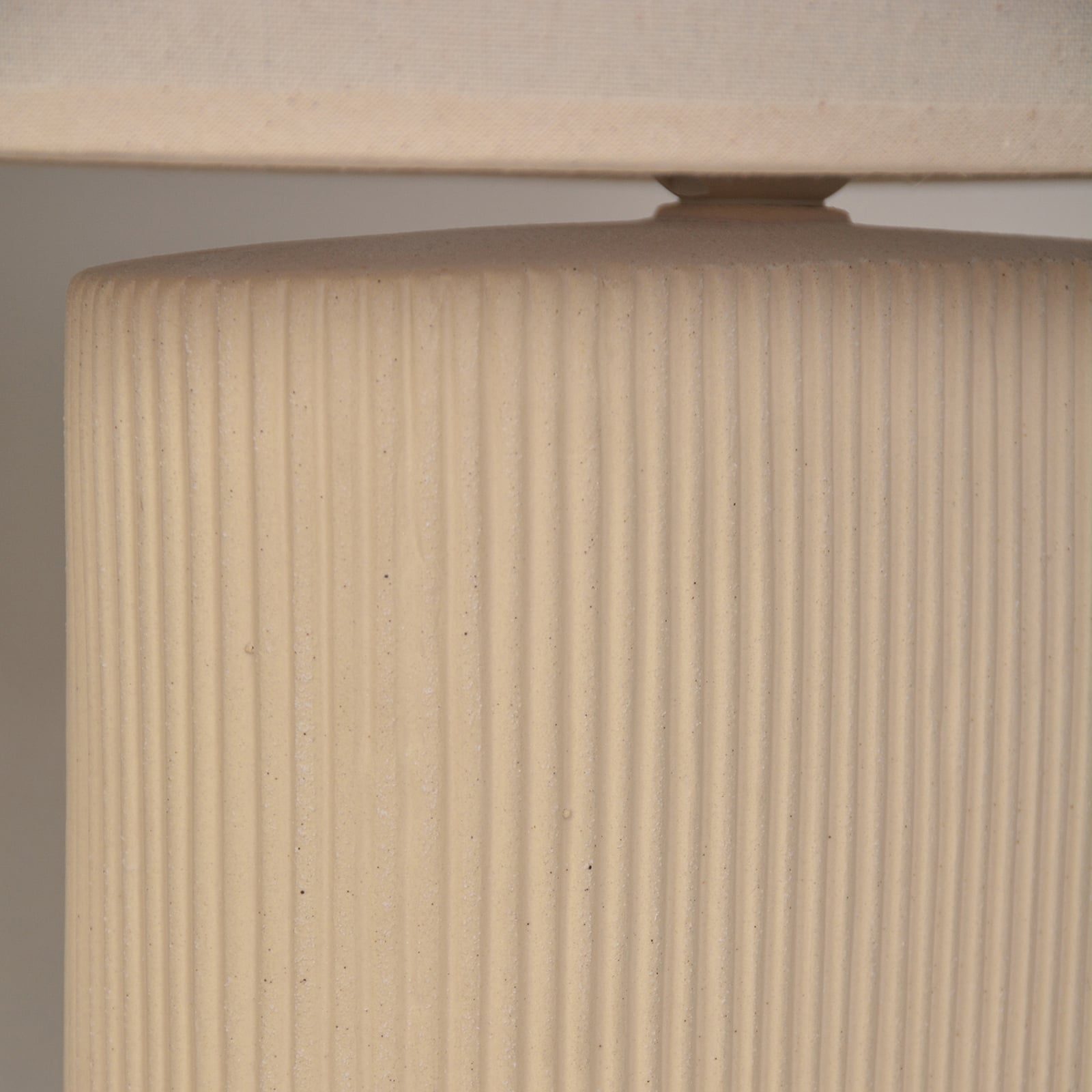 Lampada da tavolo Santorini avorio/beige, altezza 38 cm - COREP SAS