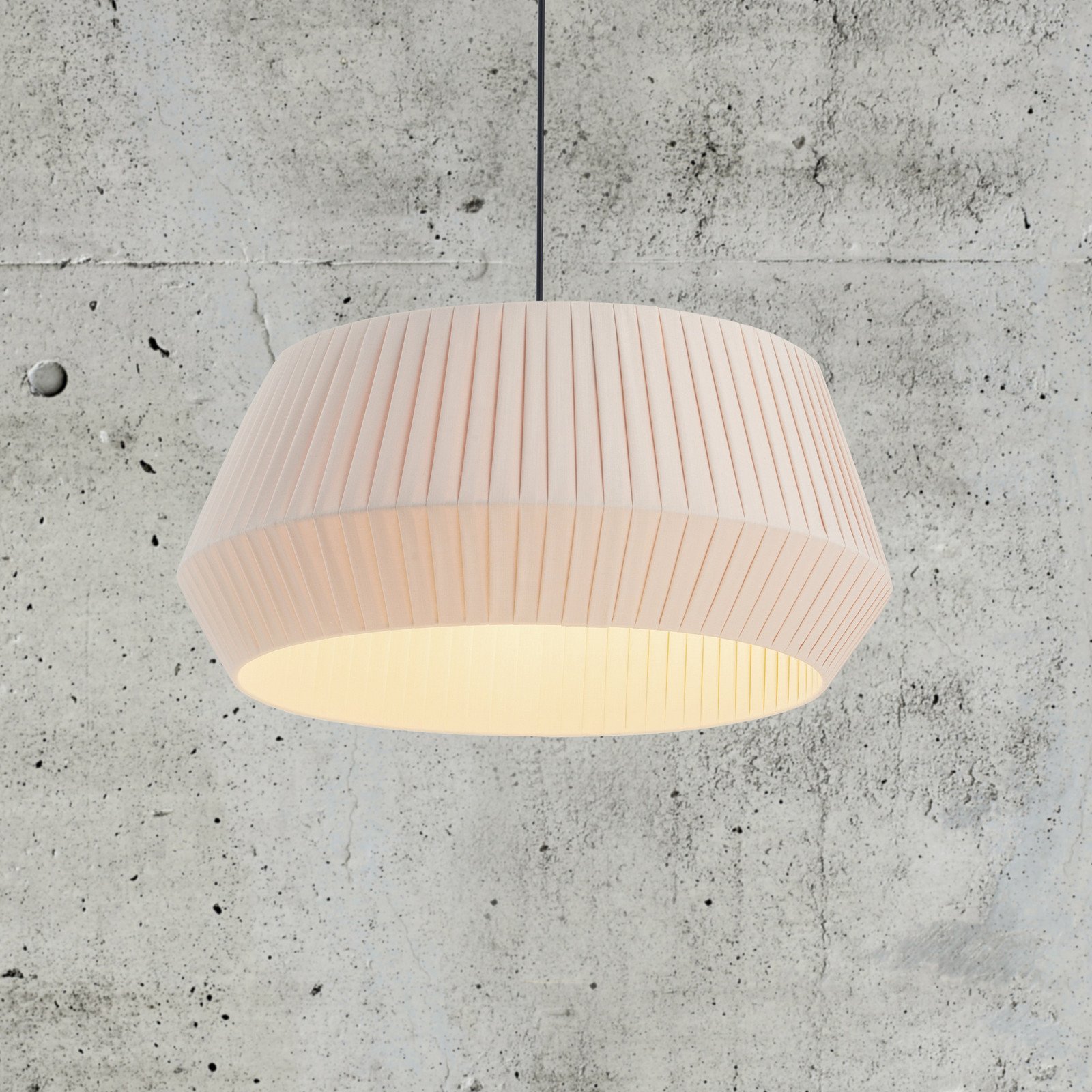 Nordlux Lampă suspendată Dicte legată manual Ø53cm amber - Camera de zi / sufragerie - Scandinavă - chihlimbar negru - Țesătură / Textil