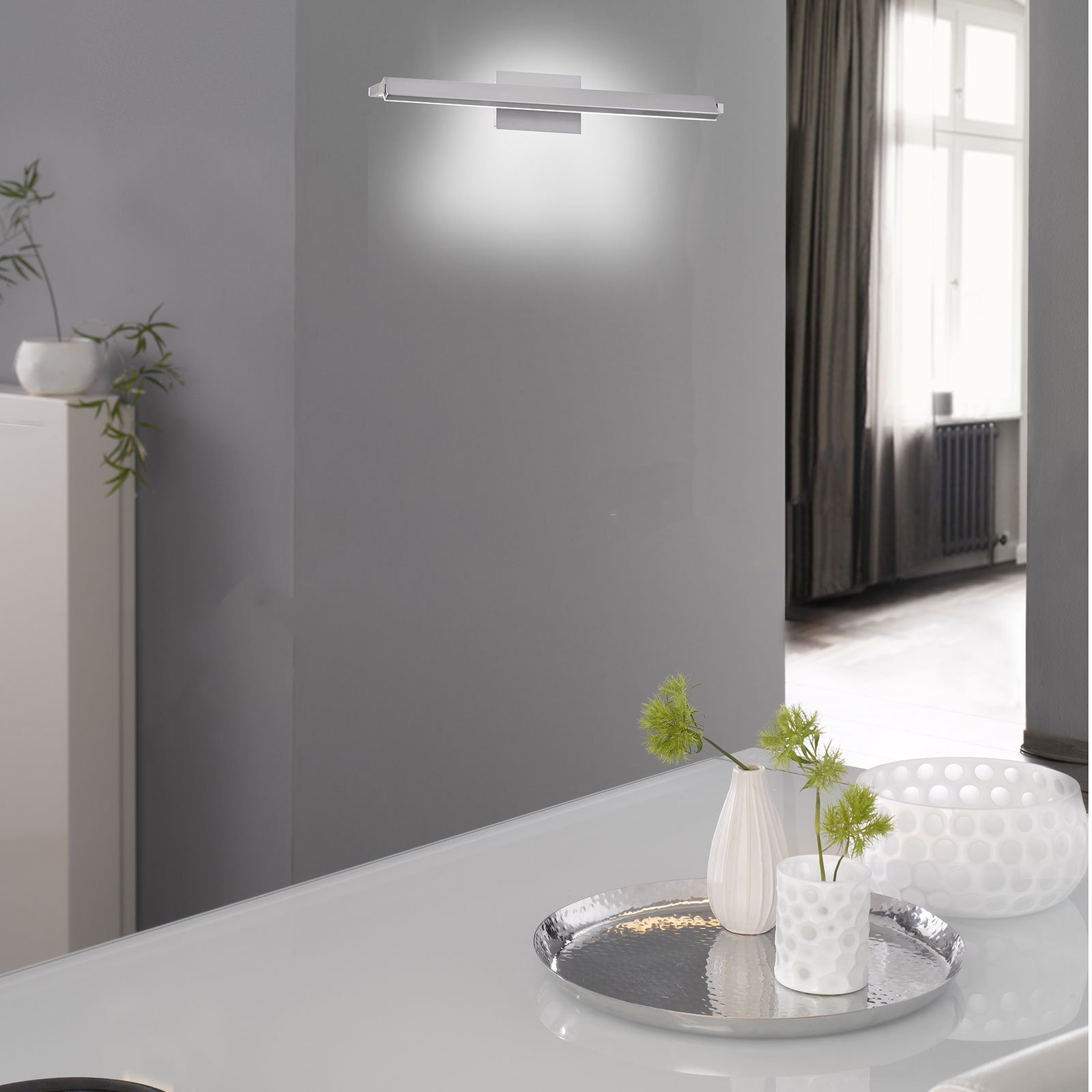 LED-Wandlampe Pare TW, Dimmer, 3 Lichtfarben 60cm