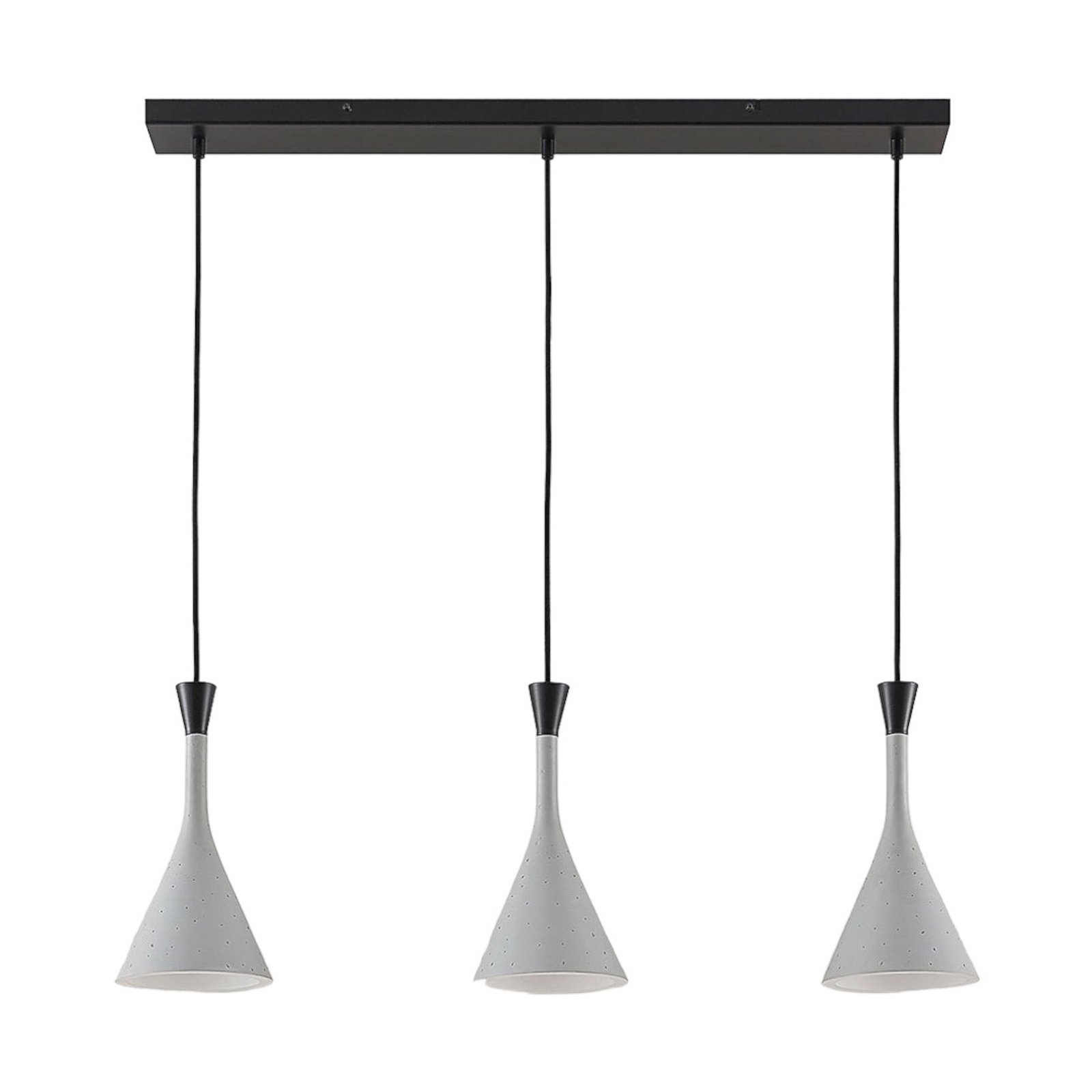Flynn 3 Taklampa Concrete - Lindby