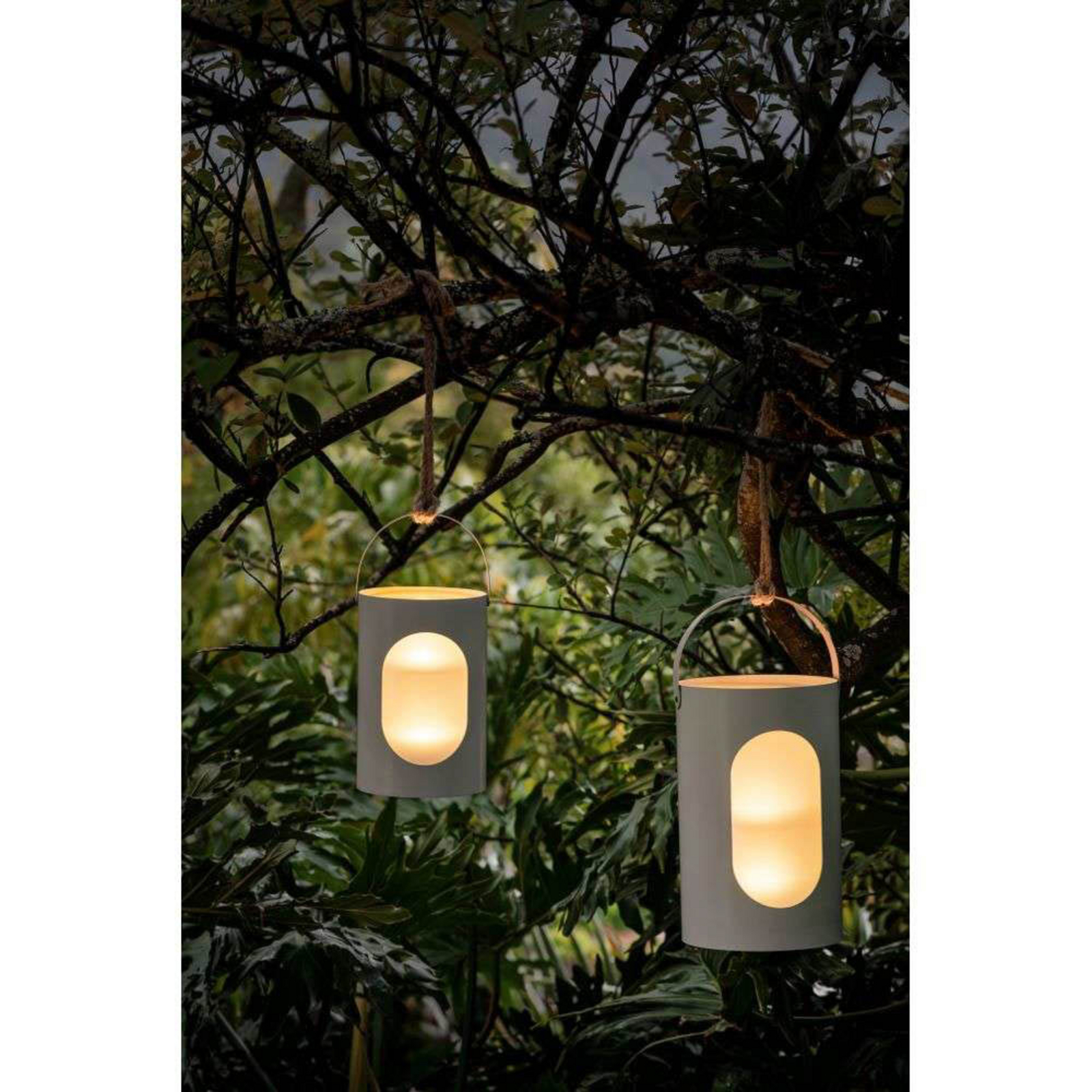 Uyuni & Ekta Light House Lantern 22x35 Light Grey - Uyuni Lighting